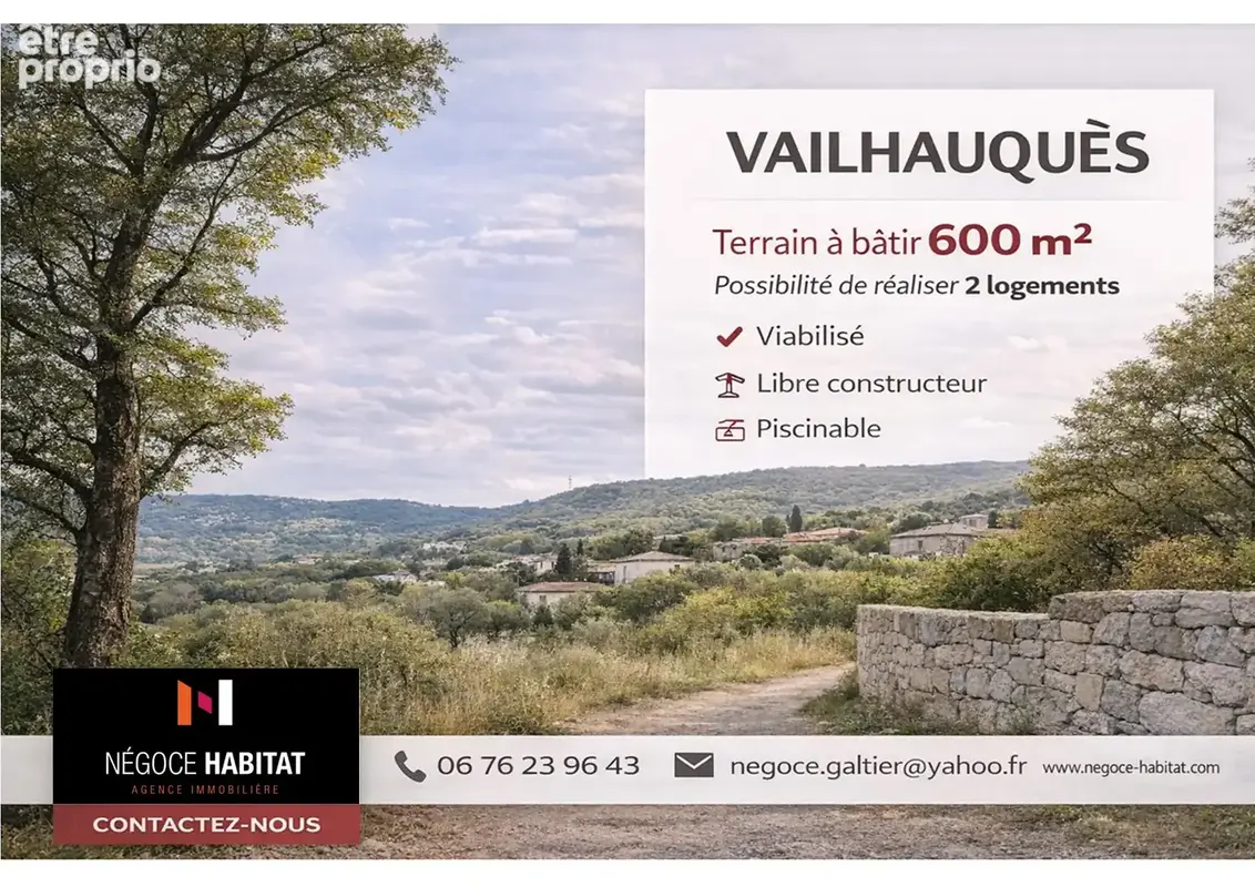 Terrain à VAILHAUQUES