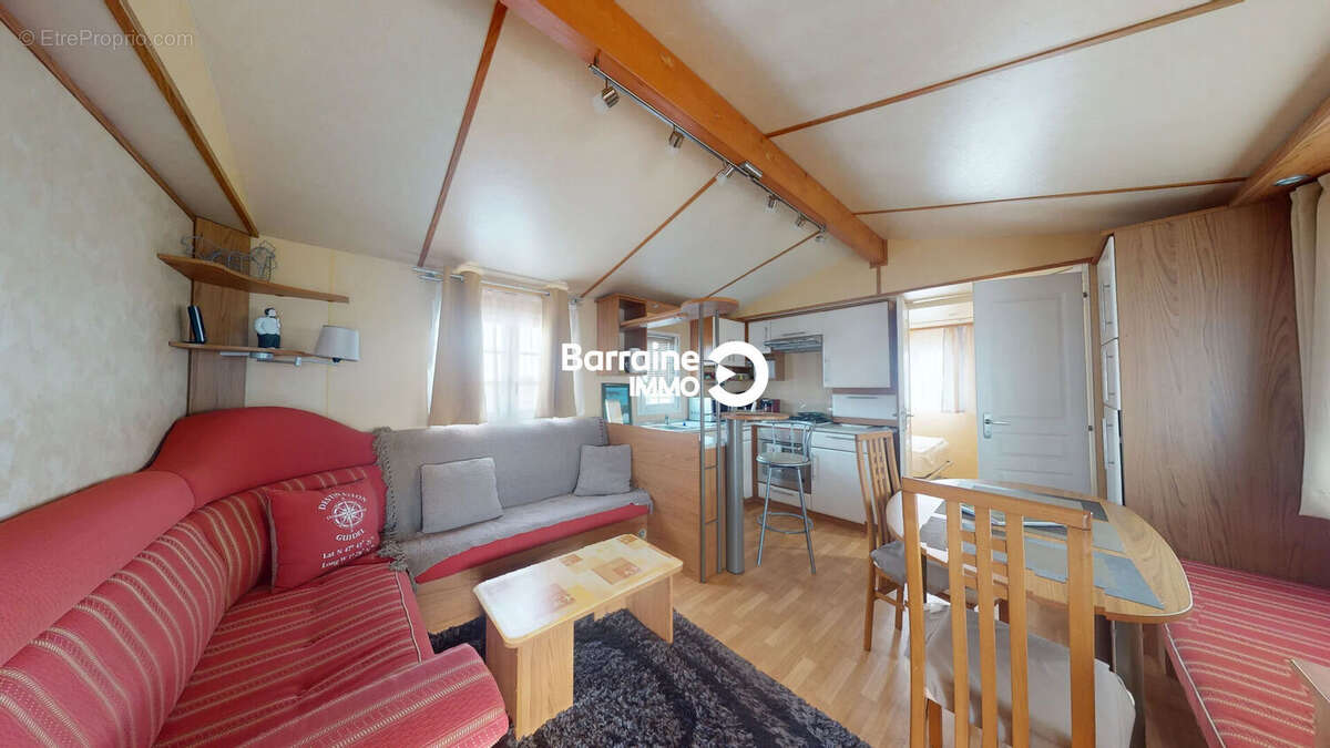 Rare sur le marché !!! Terrain de loisir privé  de 400m2 avec mobil home  de 43 m2 à Guidel, à Deux Pas de la Mer - photo 4