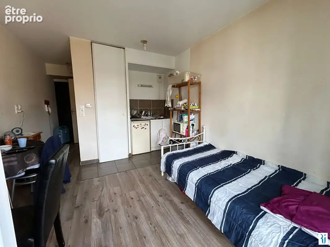 Spécial investisseurs ! Maromme studio loué avec balcon, parking et local vélo. - photo 2