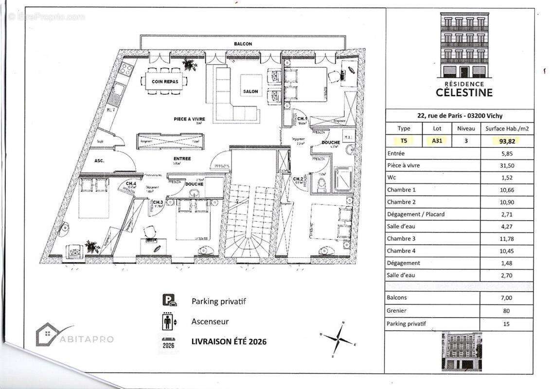 Appartement à VICHY