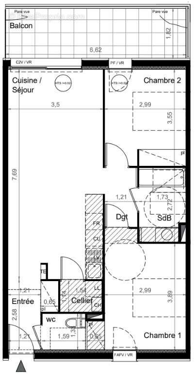Appartement à BRUGES