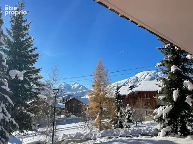 La toussuire 1800 2p meublé avec parking couvert,  aux pieds des pistes avec jardin, vue degagee sur la montag - photo 3