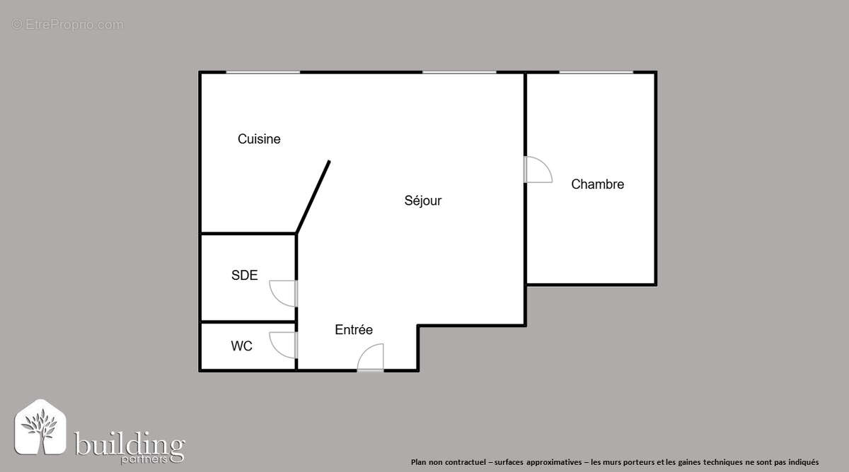 À vendre - Levallois-Perret Parc de la Planchette / Anatole France - 2 pièces de 44,63 m² - photo 2
