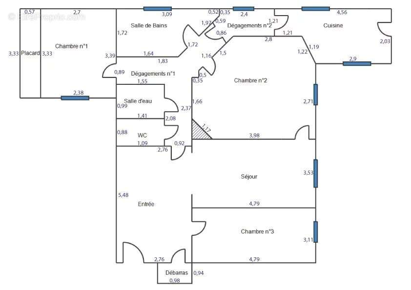 Appartement à PARIS-17E