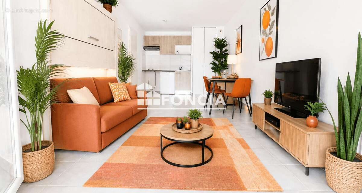 Saint simon au coeur du village - grand t1 de 31 m2 - balcon - parking - photo 2