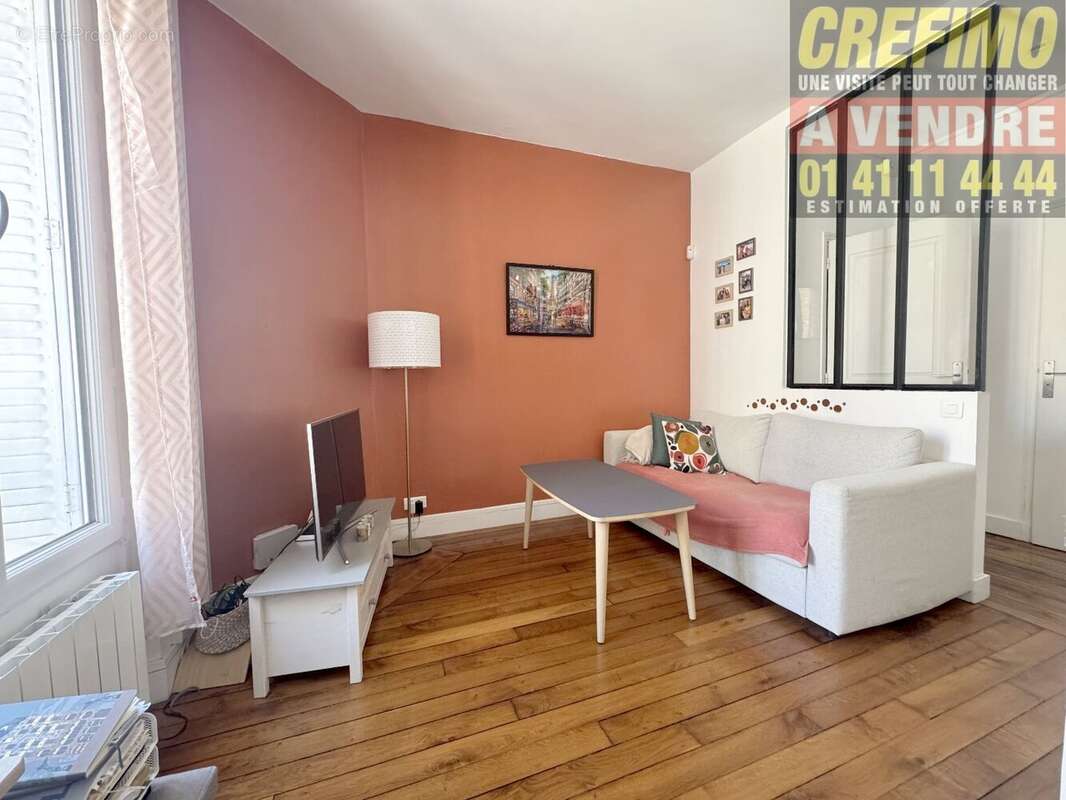Appartement de caractère avec cachet, belle pièce de vie, cuisine aménagée à Asnières-sur-Seine. - photo 3