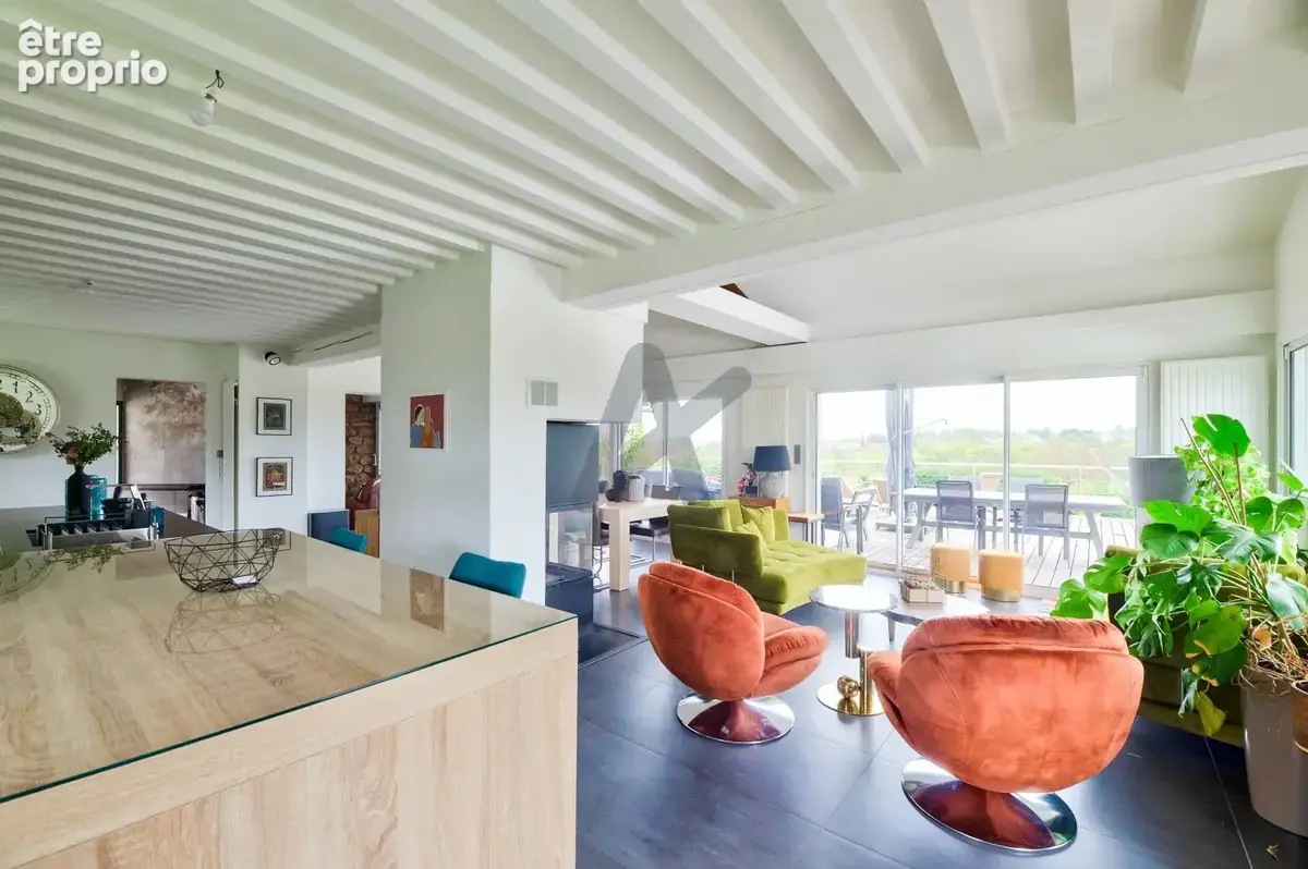 Grezieu-la-varenne   maison d architecte avec parc paysage-piscine - photo 7