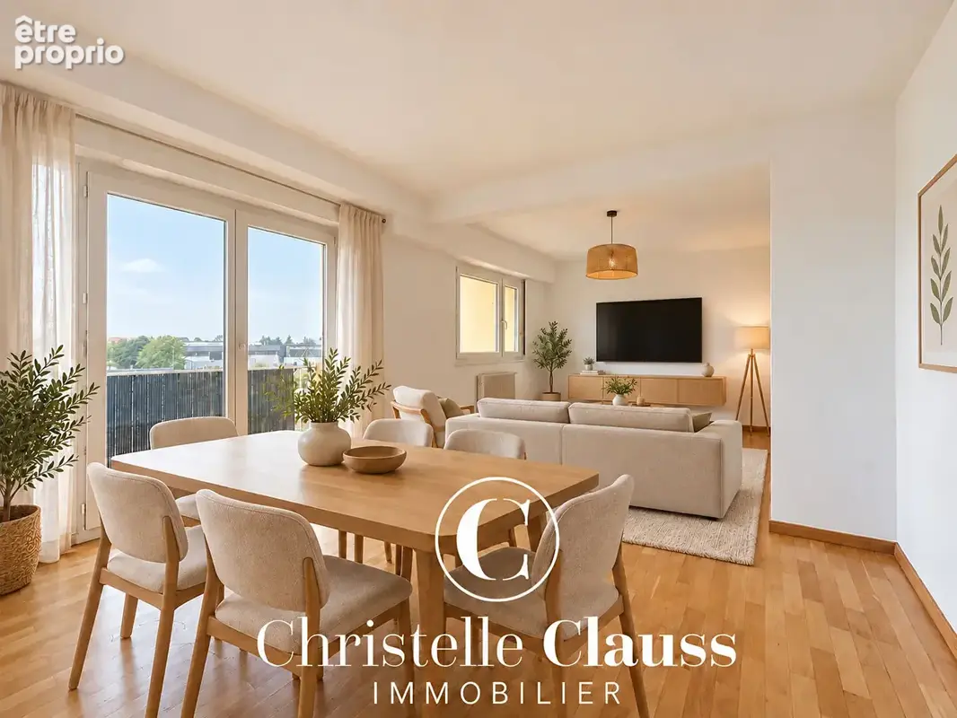 Appartement traversant de 88 m² , Terrasse, vue dégagée et garage - photo 2