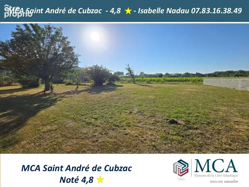 Terrain 605 m² à vendre à Saint-Andre-De-Cubzac (33240) - photo 2