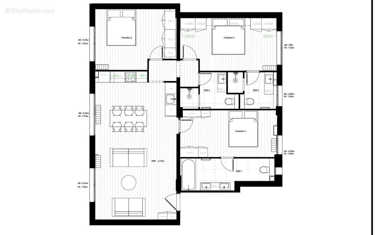 Appartement à PARIS-9E