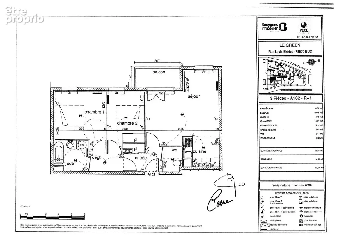 Appartement Buc 3 pièce(s) 58.83 m2 - photo 10