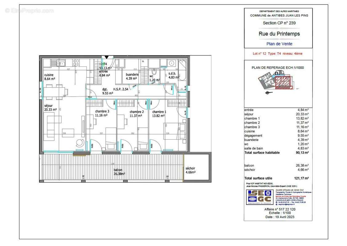 Appartement à ANTIBES