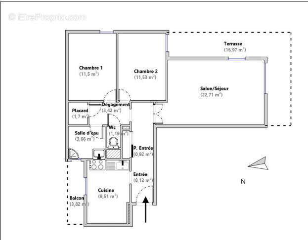 Appartement à MENTON