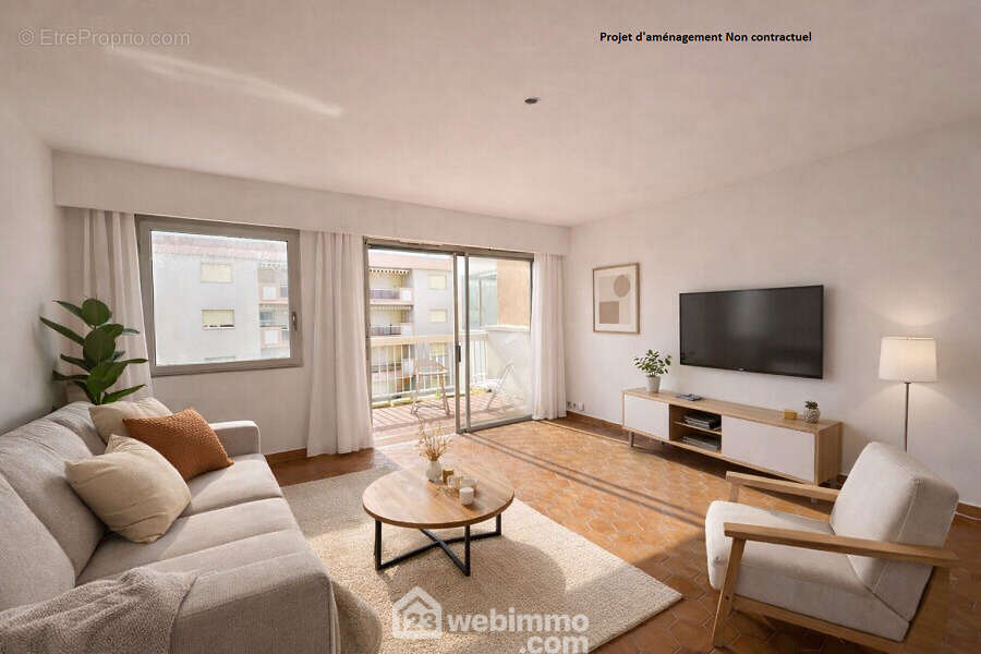 Proposition d?aménagement virtuel pour vous aider à vous projeter dans les volumes. - Appartement à SAINTE-MAXIME