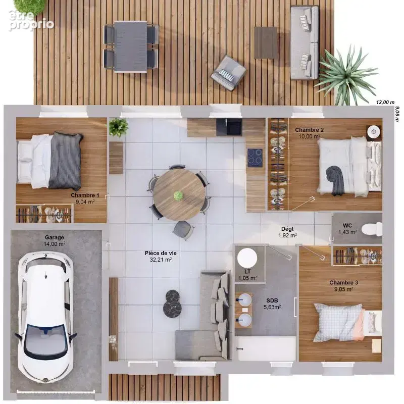 Maison 5 pièces 70 m2 - photo 3