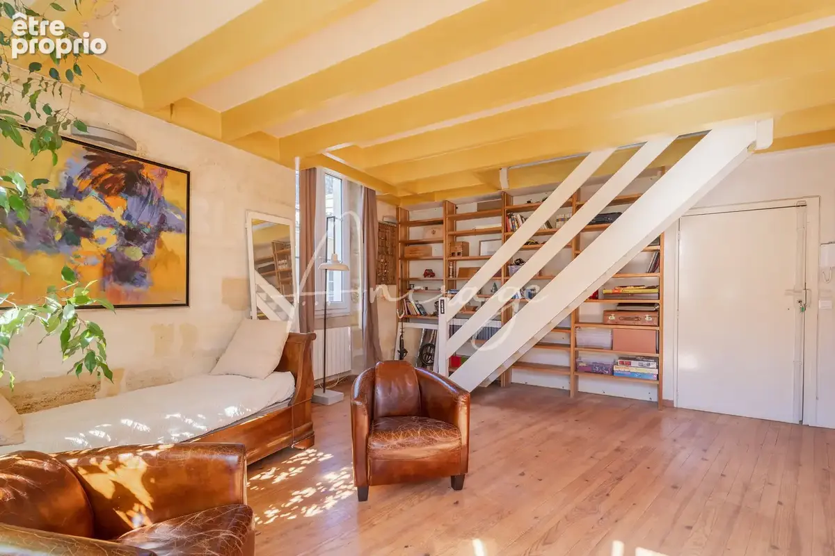 Chartrons   duplex de charme   76 m2 carrez / 88 m2 au sol   2 chambres + bureau - photo 9