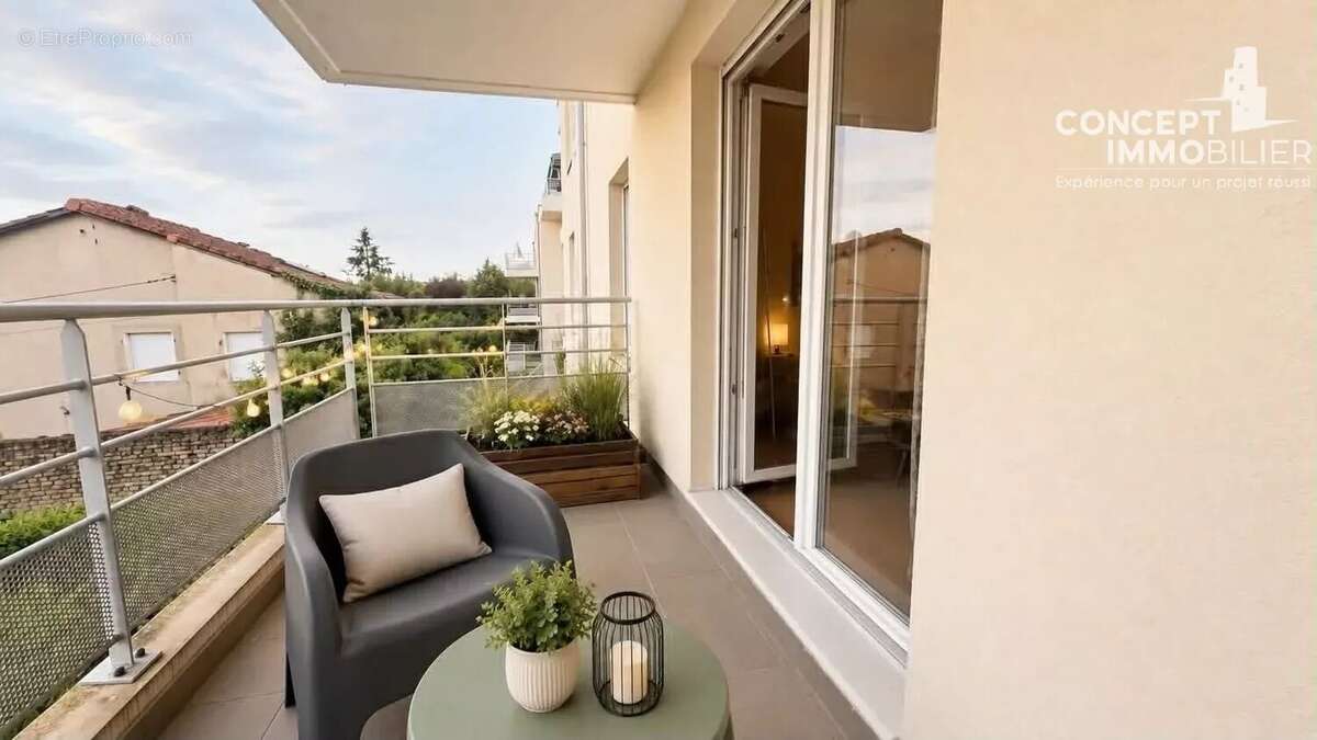 Appartement F3 à vendre, balcon,  box en sous sol - photo 8