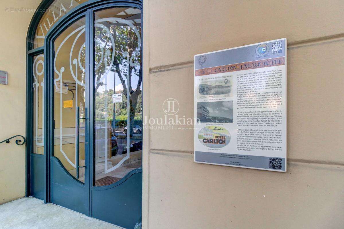 Appartement à MENTON