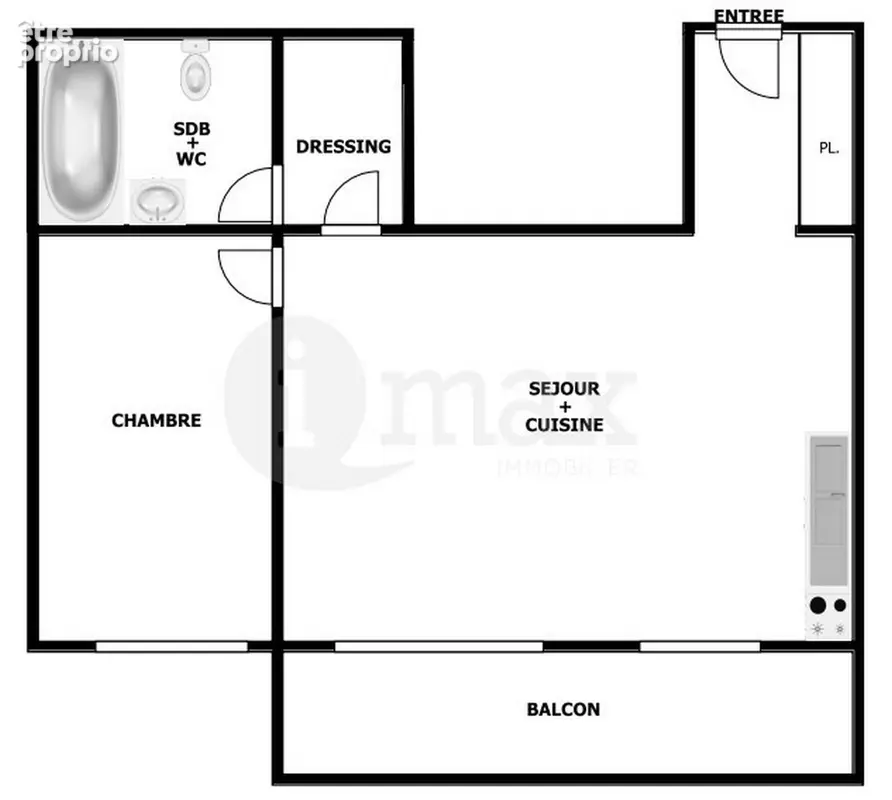 Clichy - 2 pieces balcon - 299 000 fai - photo 4