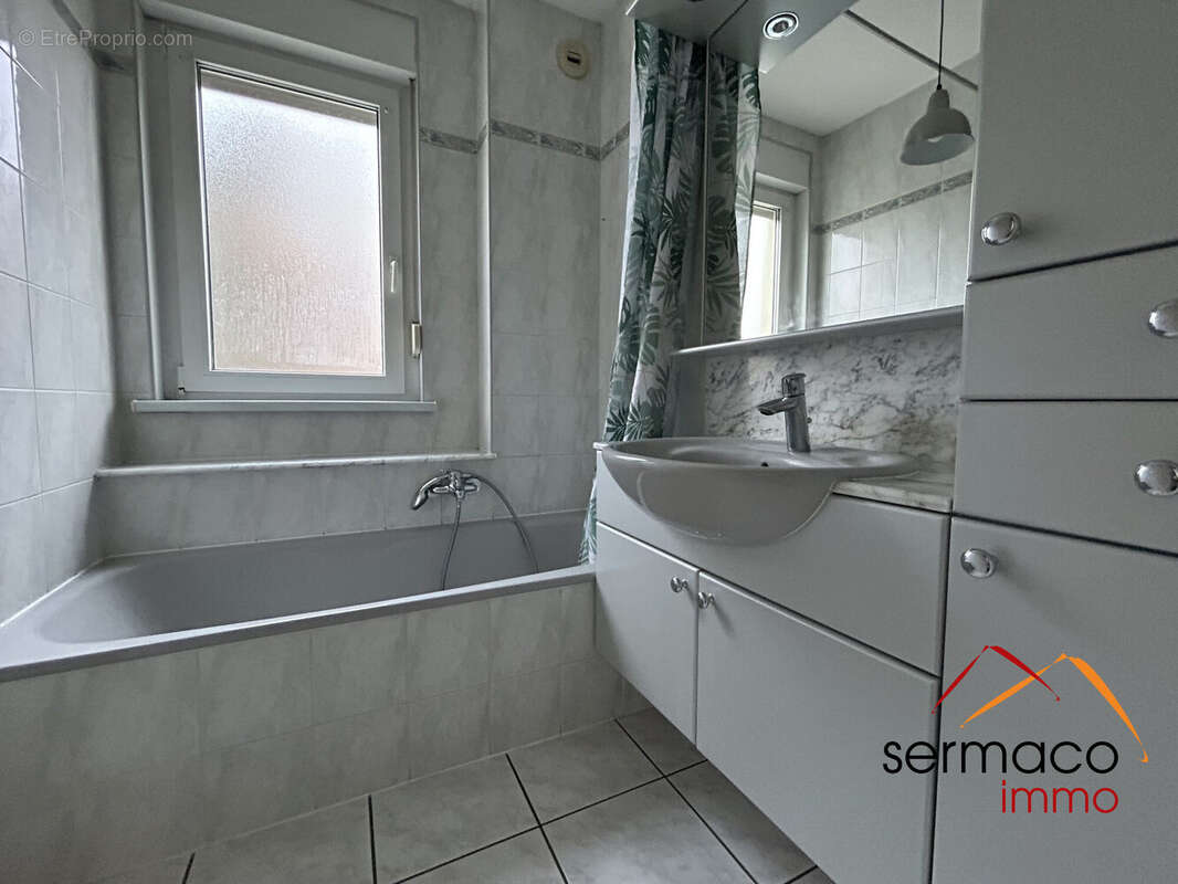 Salle de bains actuellement - Appartement à SARREGUEMINES
