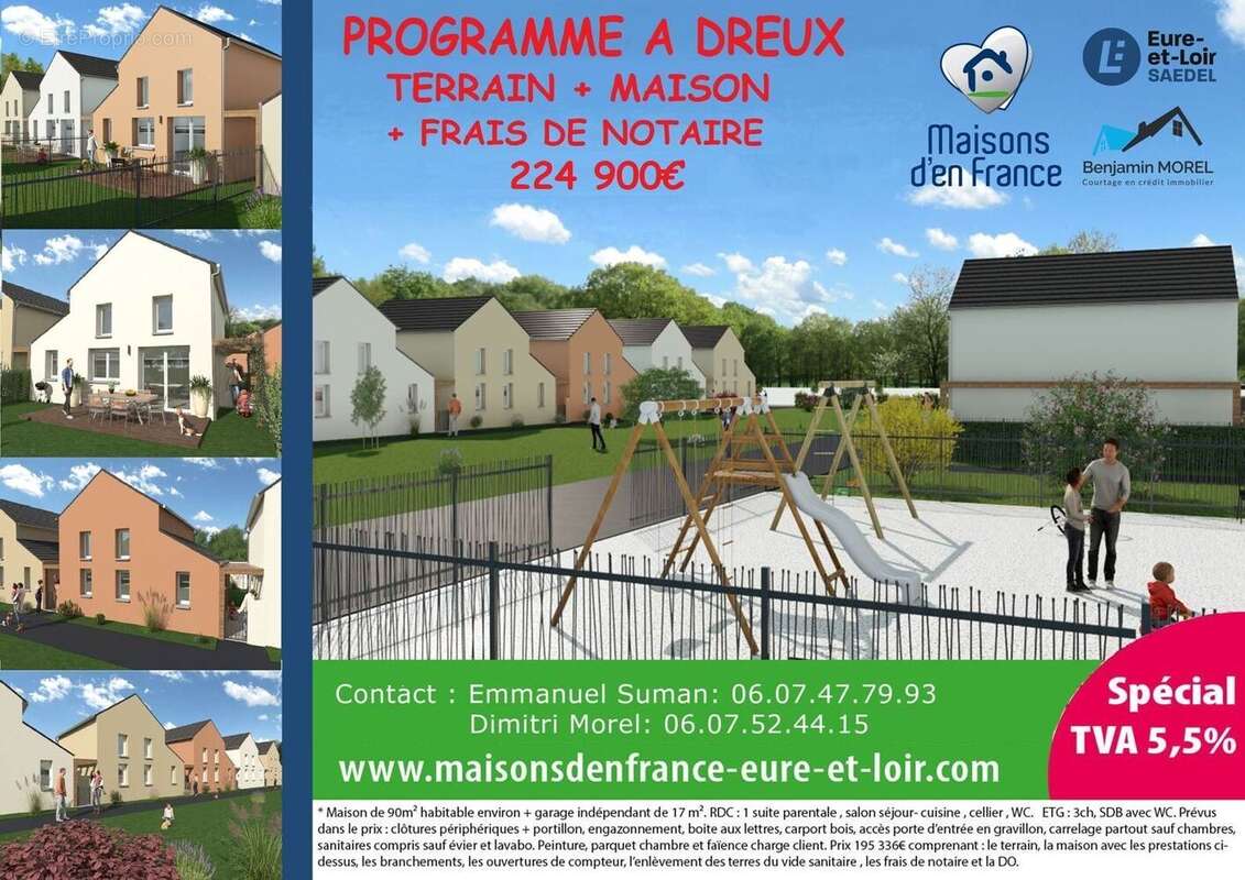 Terrain à TREMBLAY-LES-VILLAGES