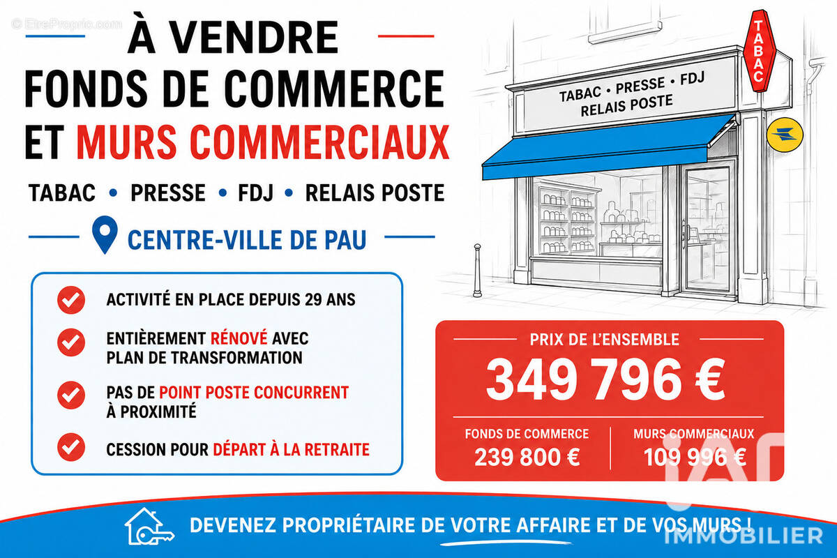 Photo 1 - Commerce à PAU