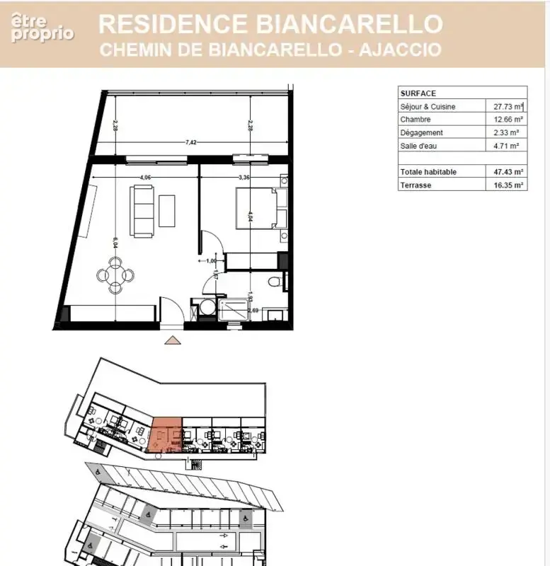 Appartement 2 pièces 47 m² à vendre à Ajaccio (20090) - photo 6
