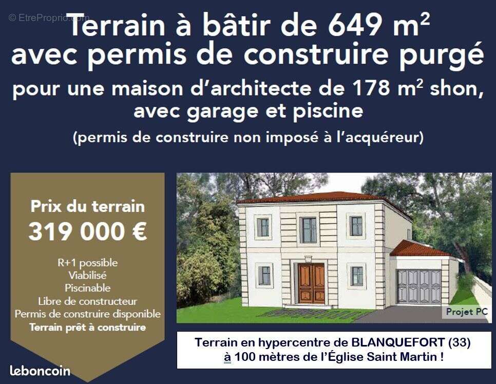 Terrain à BLANQUEFORT