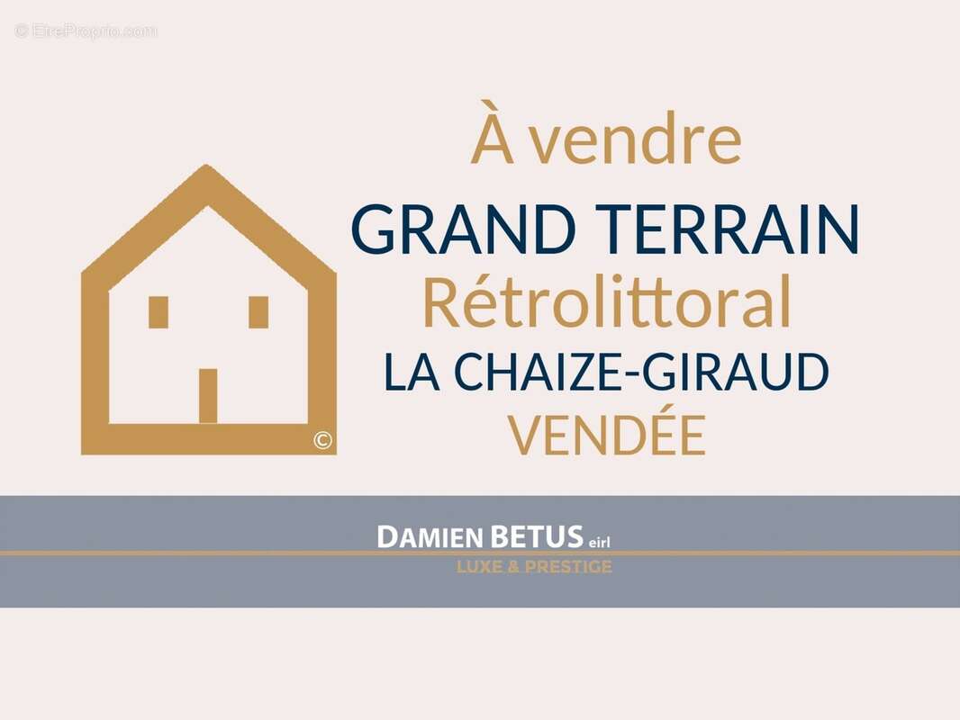 Terrain à vendre de 1 100,00 m² LA CHAIZE GIRAUD (85), rétrolittoral - photo 3
