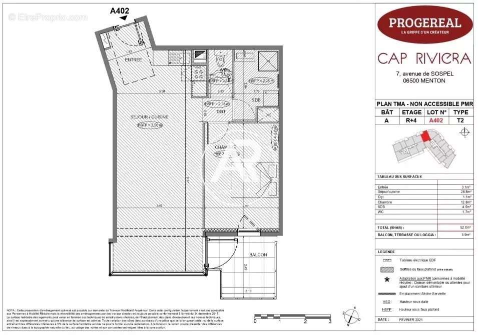 Appartement à MENTON