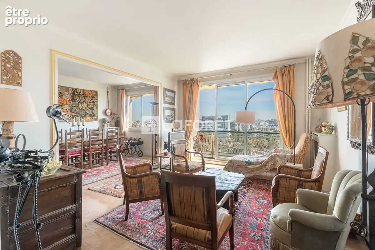 3 chambres - étage élevé - vue tour eiffel - lumineux - photo 2