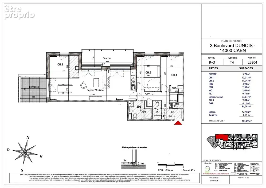 Appartement 82 m² à Caen  - photo 3