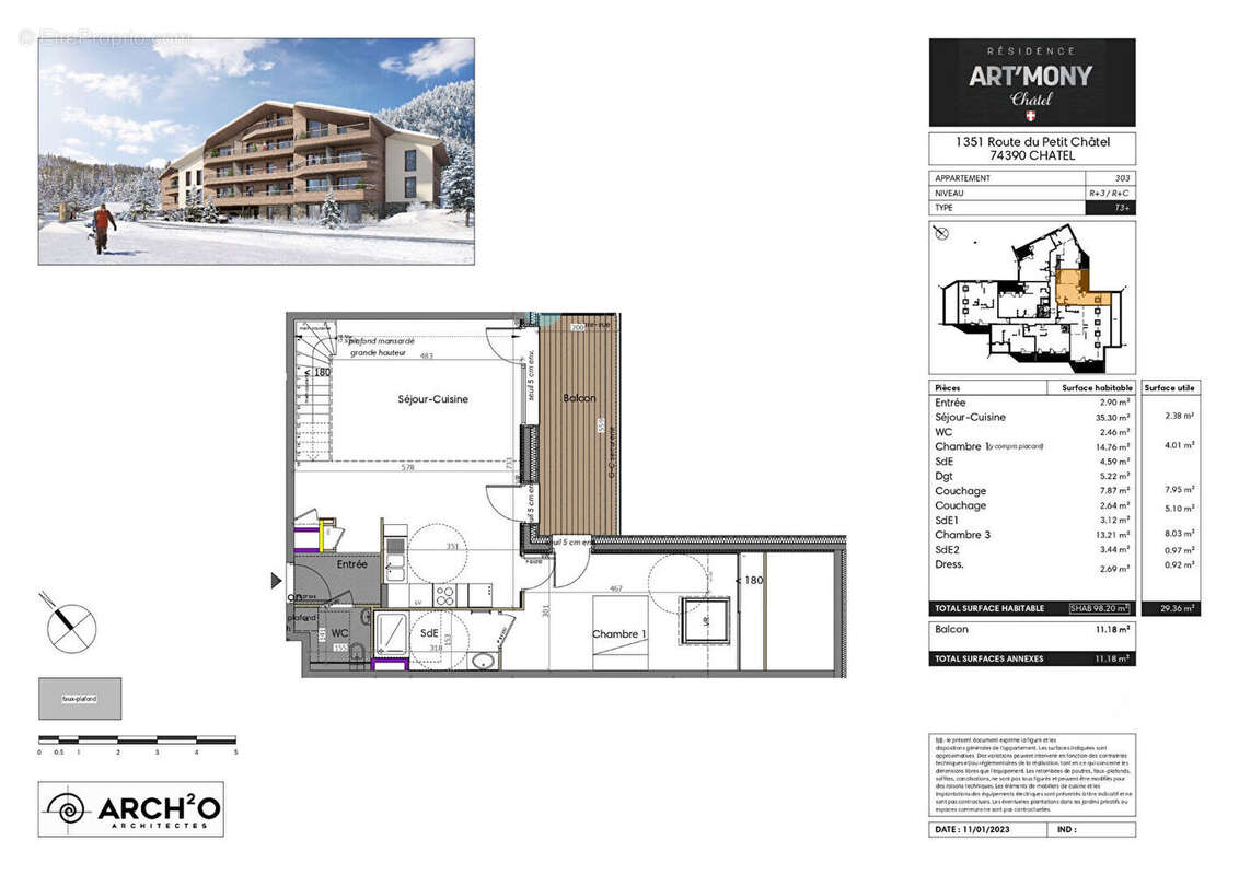 Appartement à CHATEL