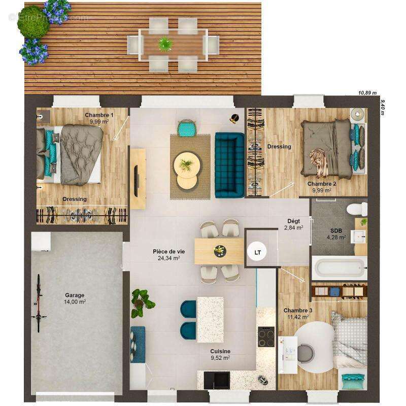 Maison 5 pièces 71 m2 - photo 9