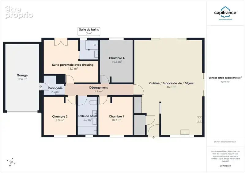 Maison à vendre maison de plain-pied de 110 m² avec piscine proche de VILLEFRANCHE DE LAURAGAIS - photo 13