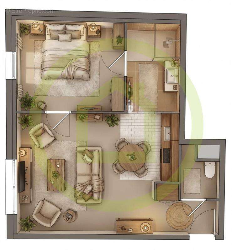 Appartement en rez-de-jardin - photo 5