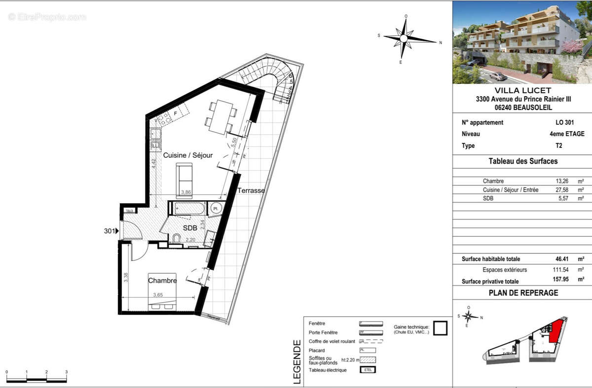 Appartement à BEAUSOLEIL