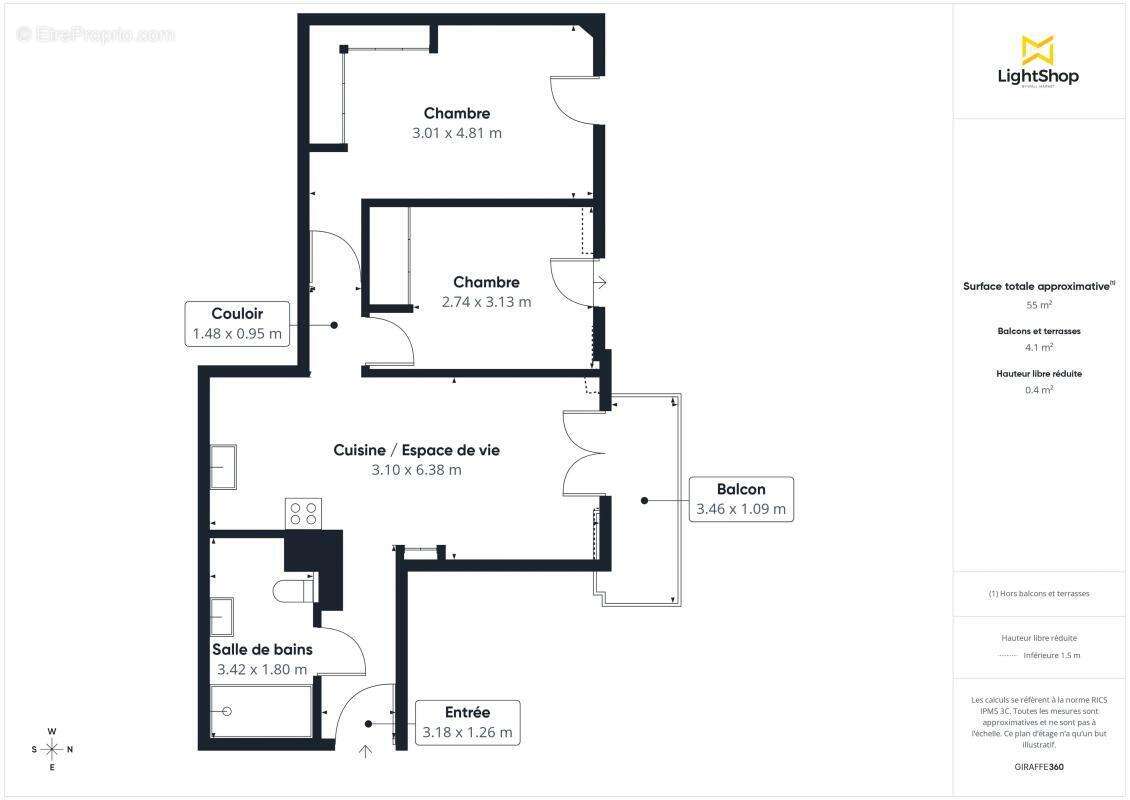 Appartement T3 avec Balcon à vendre sur Garches (92380) - photo 14