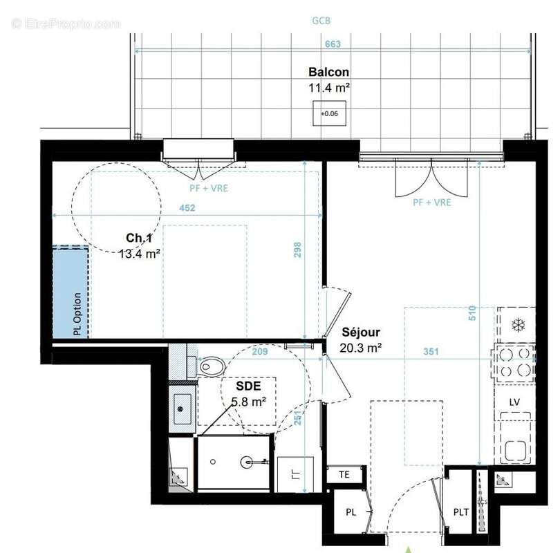 Appartement 39 m² à Plerin  - photo 2