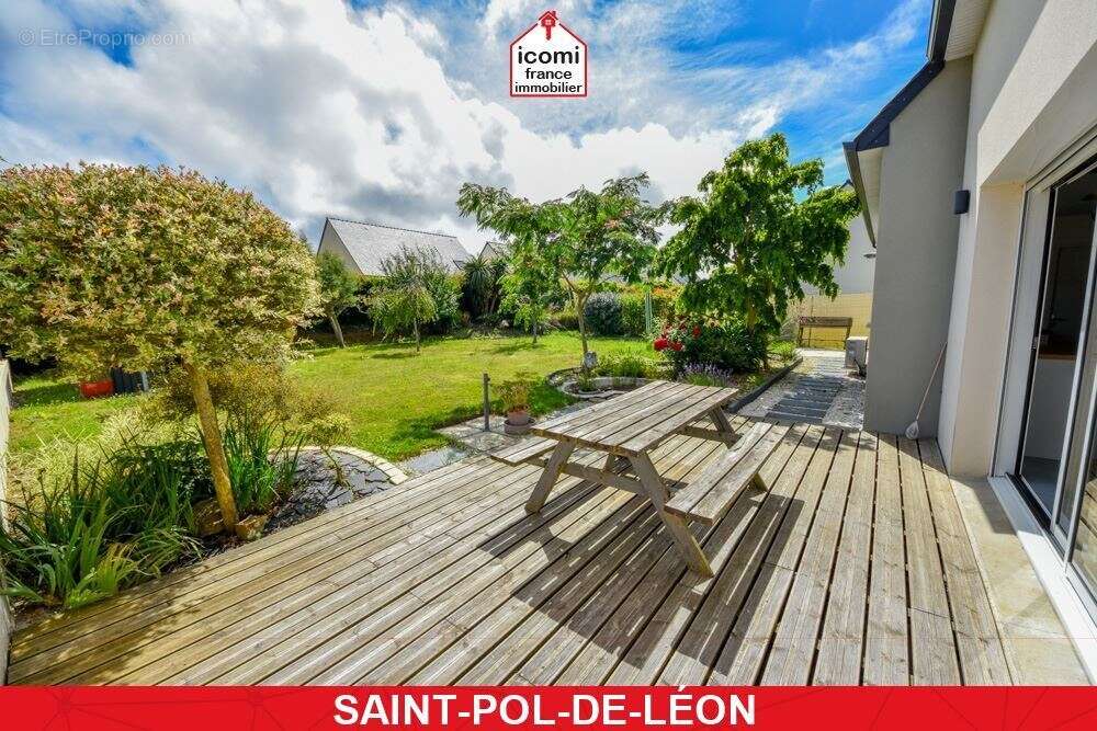 Finistere - saint-pol-de-léon (29250) - a vendre - maison individuelle de 2018 t6 128m² - 4 chambres - terrain clos 400m² - beau - photo 9