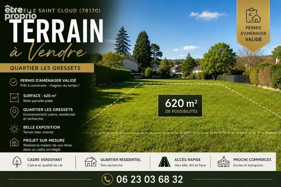 Terrain à LA CELLE-SAINT-CLOUD