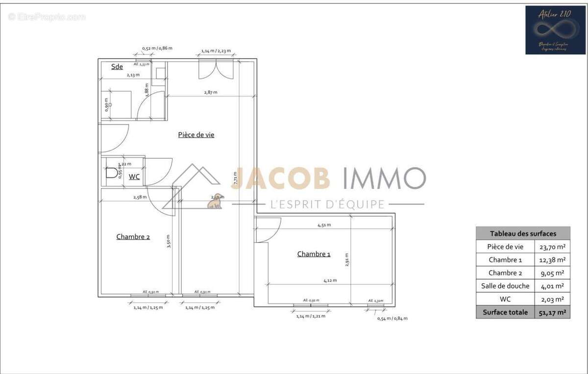 T3 neuf 50 m² – Résidence Ti Mezeg – Bourg à pied - photo 10