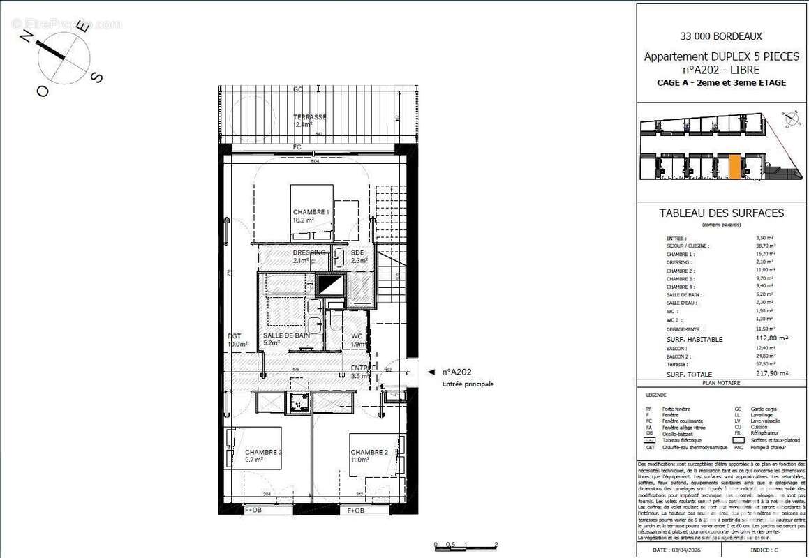 Appartement 112 m² à Bordeaux  - photo 3