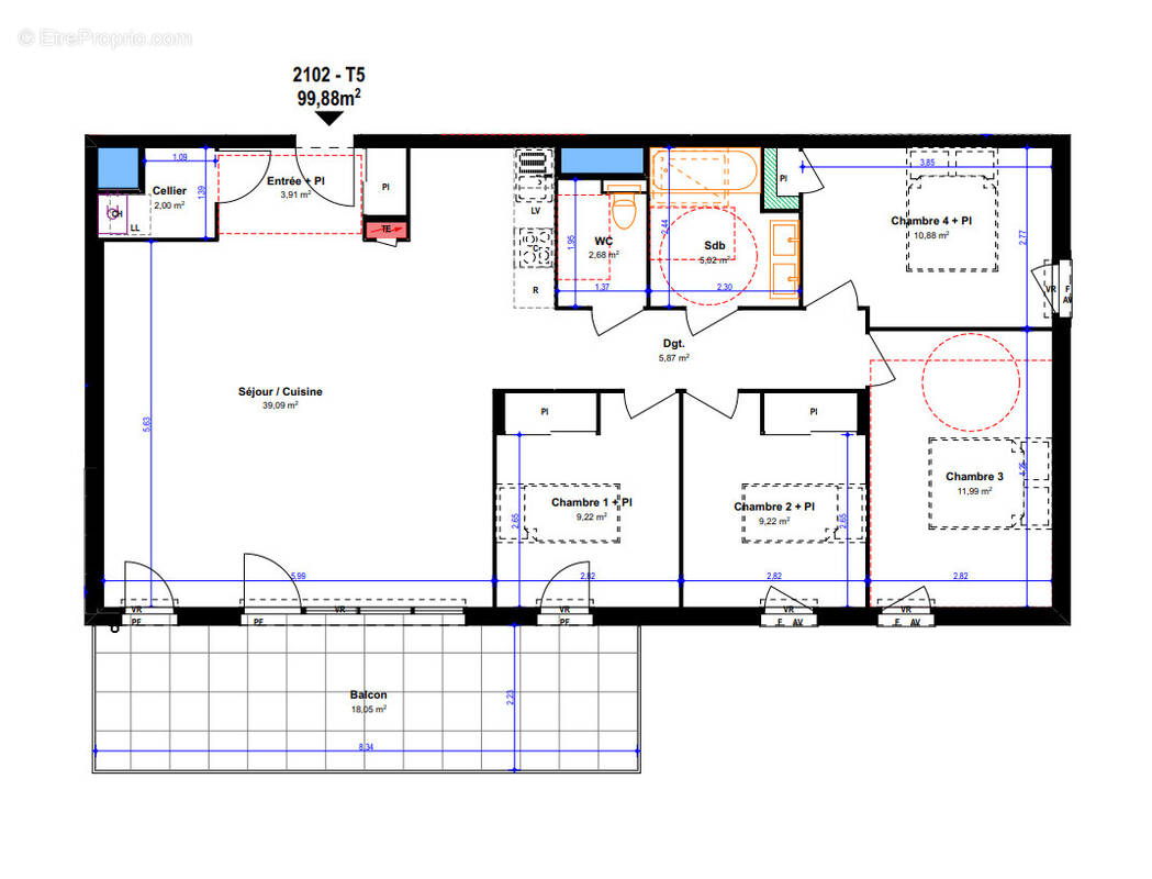 Appartement à BOURG-EN-BRESSE