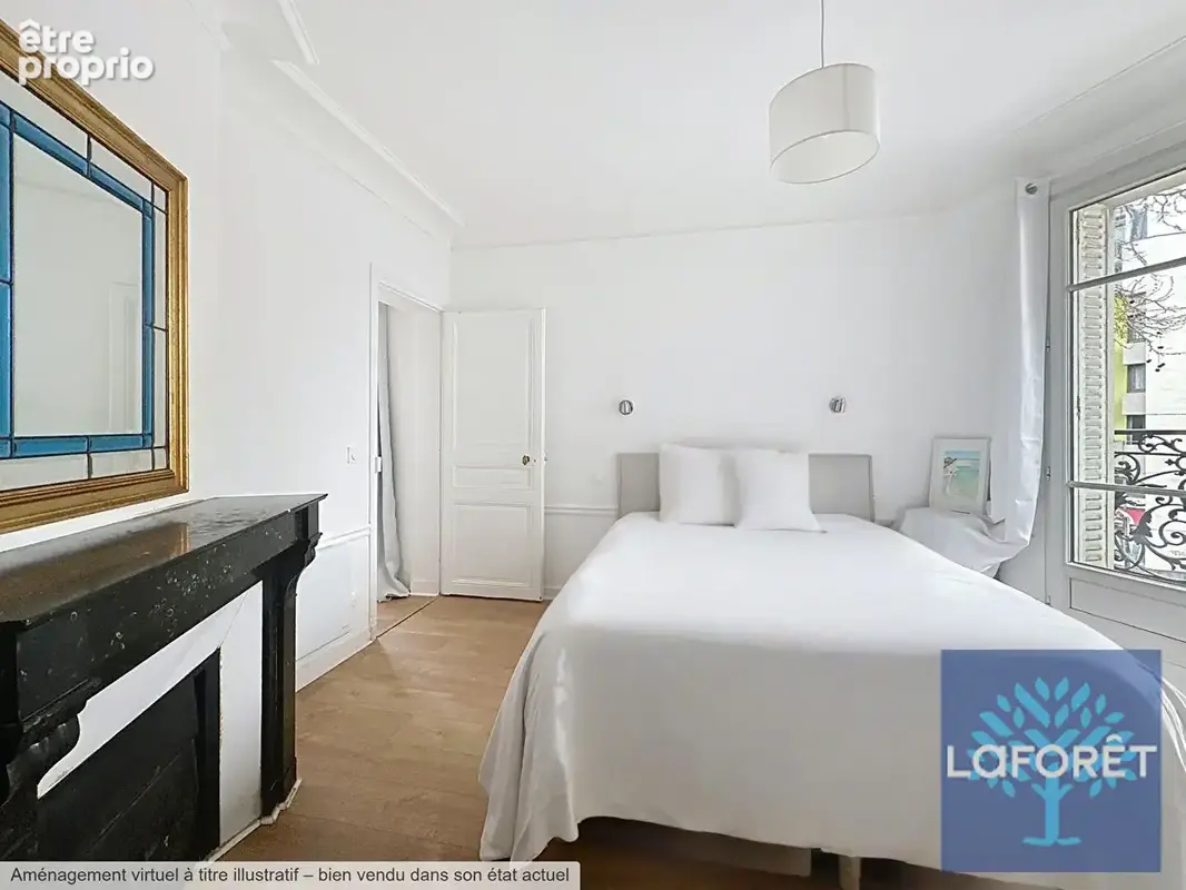 Paris 19e, 3 pièces de 54 m² entièrement rénové  ascenseur cave - photo 7