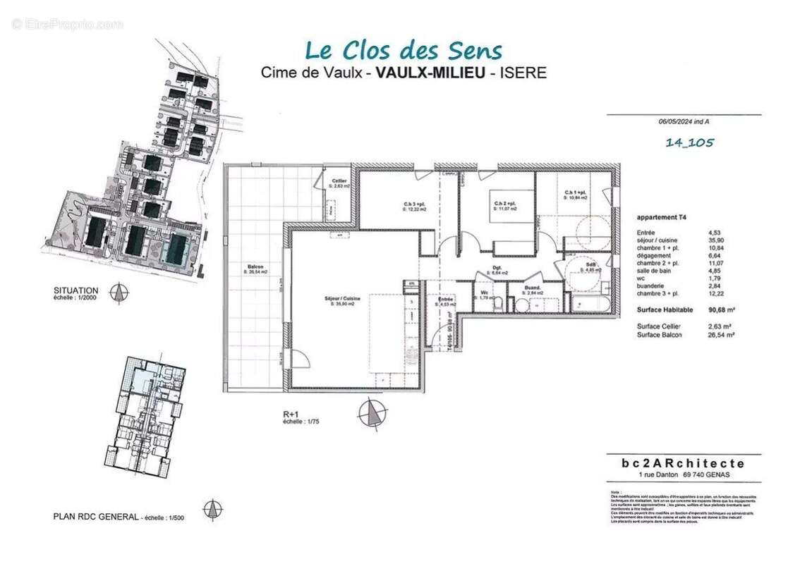 Appartement à VAULX-MILIEU