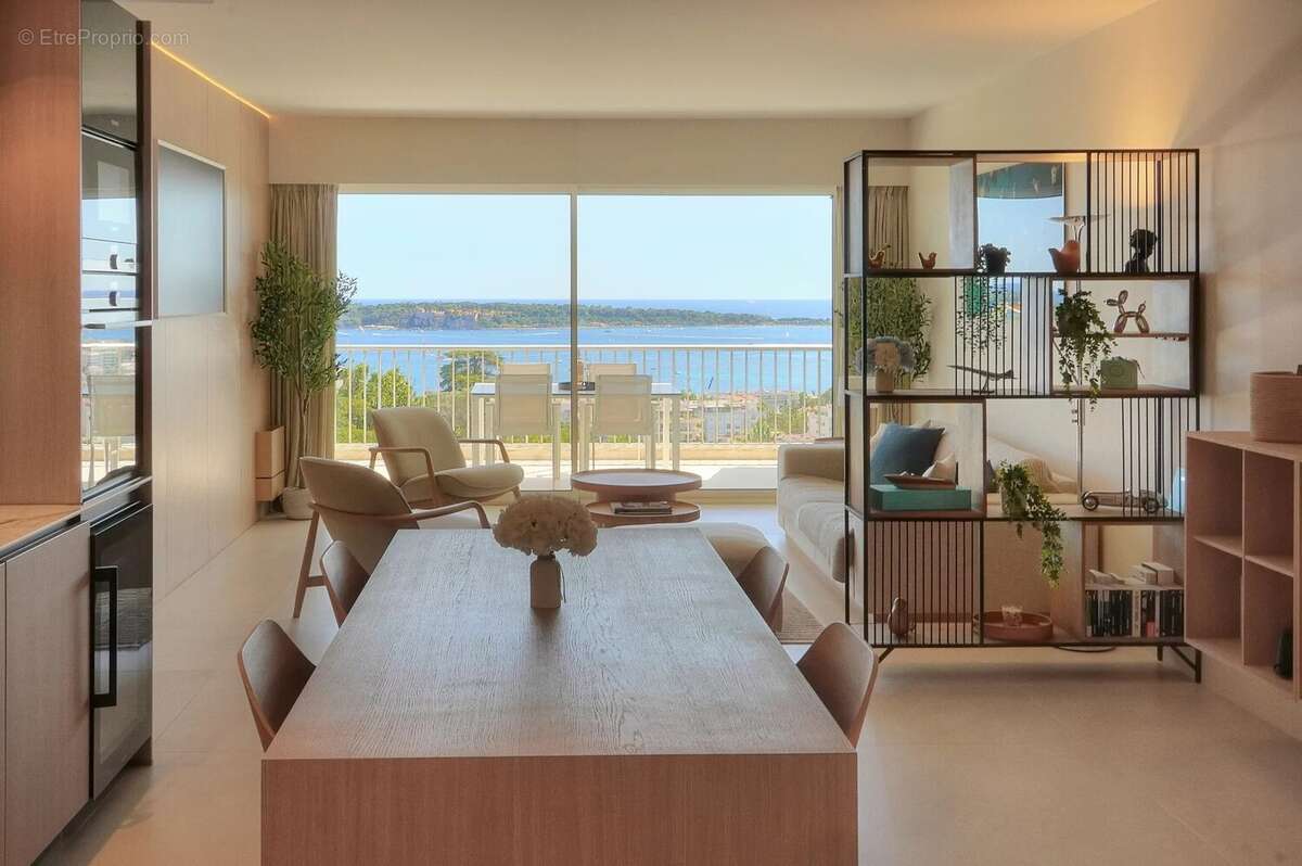 Superbe 4 P Vue panoramique mer Résidence de prestige Cannes Californie - photo 2