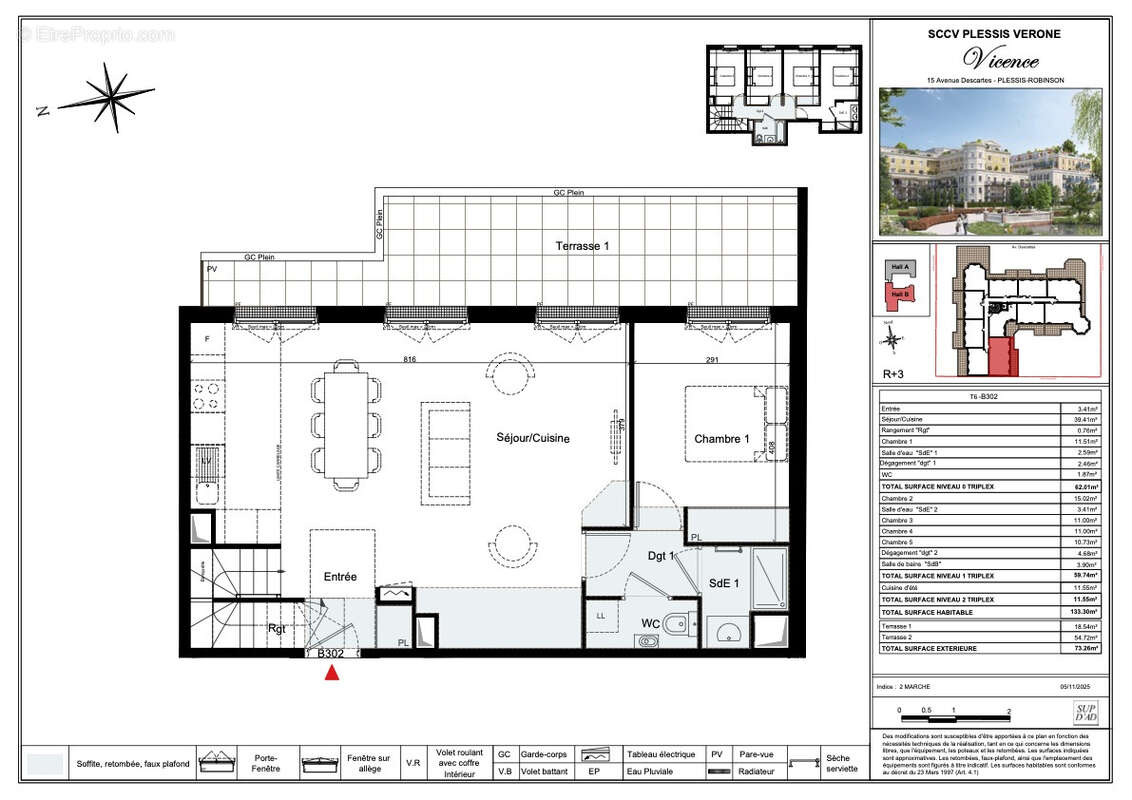 Appartement à LE PLESSIS-ROBINSON