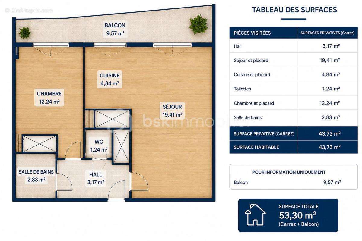 Nice Ouest – 2 pièces avec balcon et parking en sous-sol - photo 14