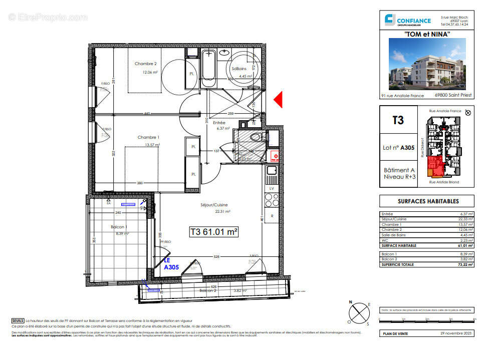 OPPORTUNITÉ À NE PAS LOUPER SUR SAINT PRIEST !!!! 5 appartements  avec terrasse restent encore disponible - photo 7